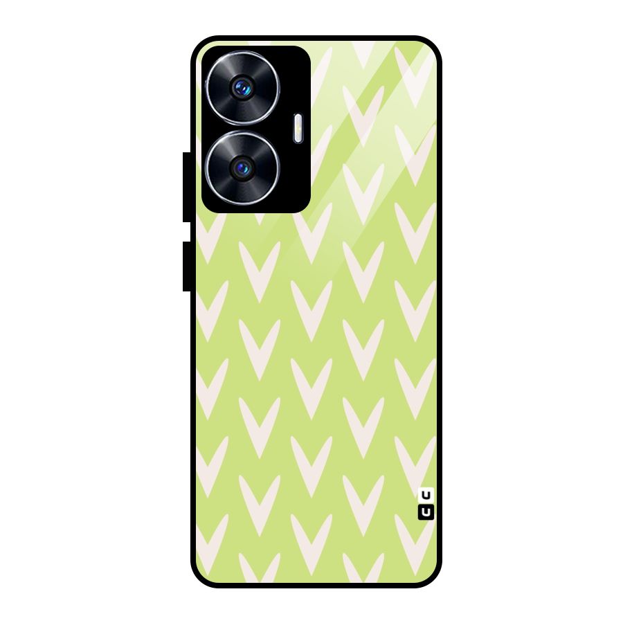 Pastel Green Grass Glass Back Case for realme C55