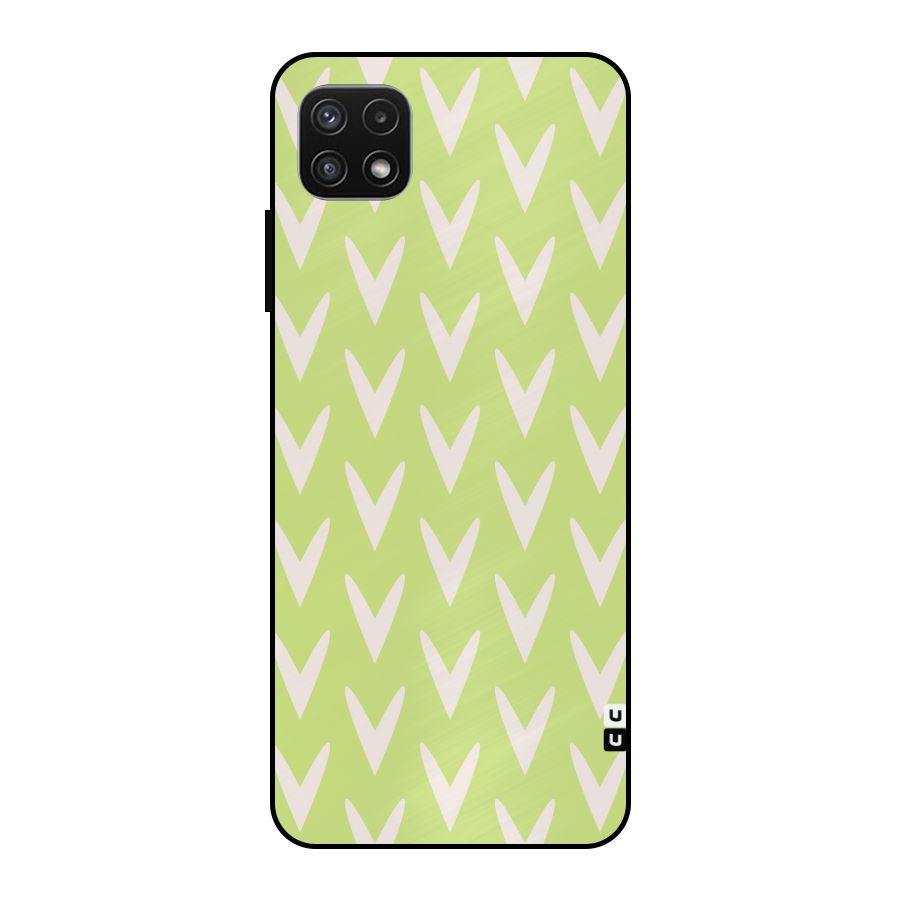 Pastel Green Grass Metal Back Case for Galaxy A22 5G