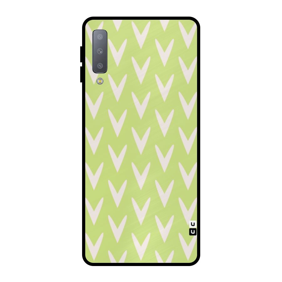 Pastel Green Grass Metal Back Case for Galaxy A7 (2018)