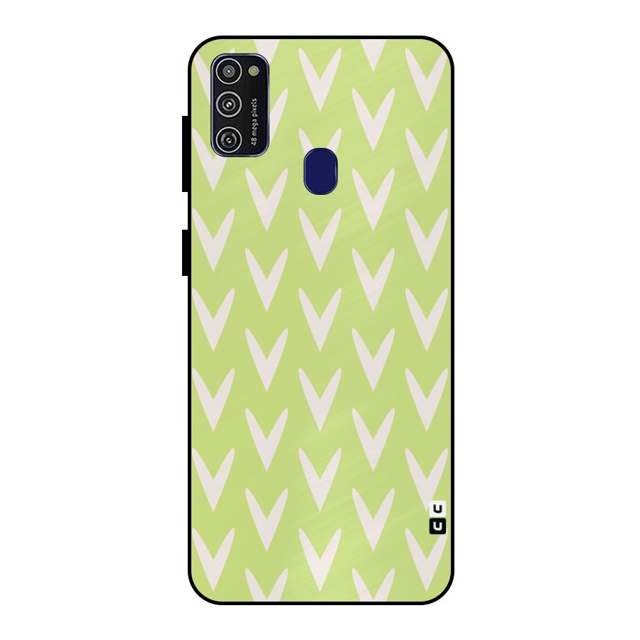 Pastel Green Grass Metal Back Case for Galaxy M21