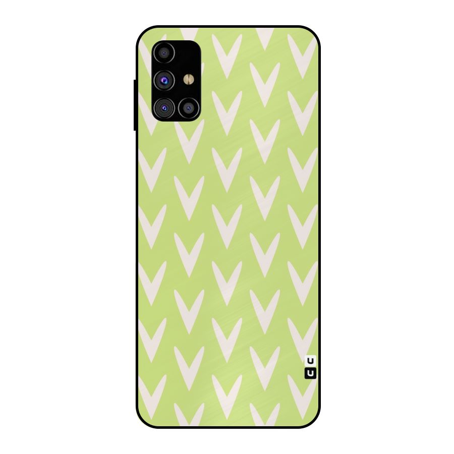 Pastel Green Grass Metal Back Case for Galaxy M31s