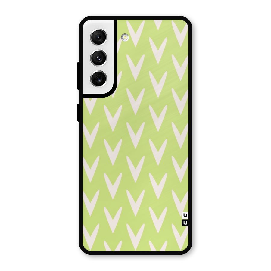 Pastel Green Grass Metal Back Case for Galaxy S21 FE 5G