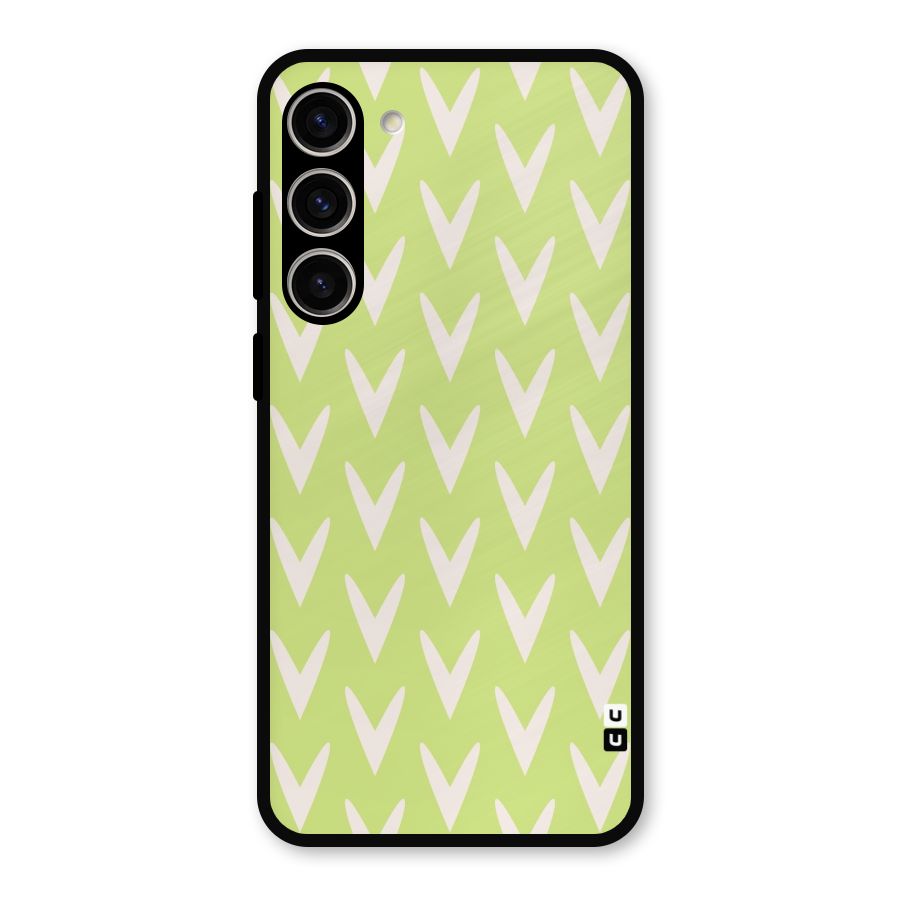 Pastel Green Grass Metal Back Case for Galaxy S23 Plus
