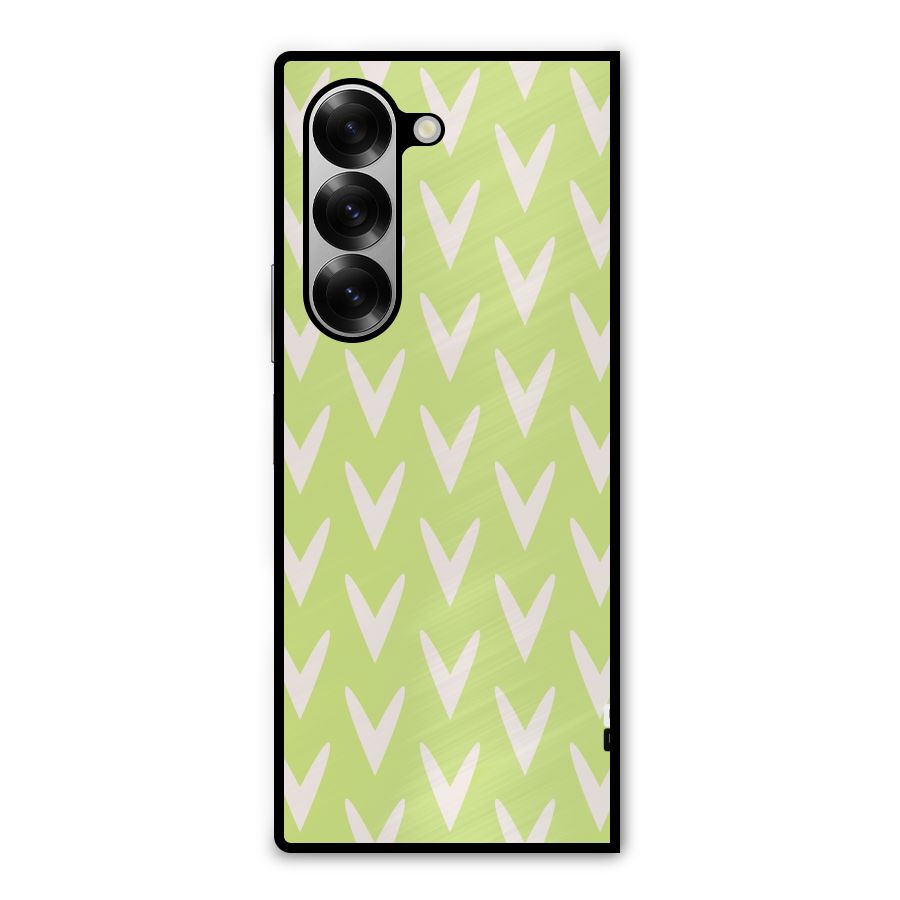 Pastel Green Grass Metal Back Case for Galaxy Z Fold6