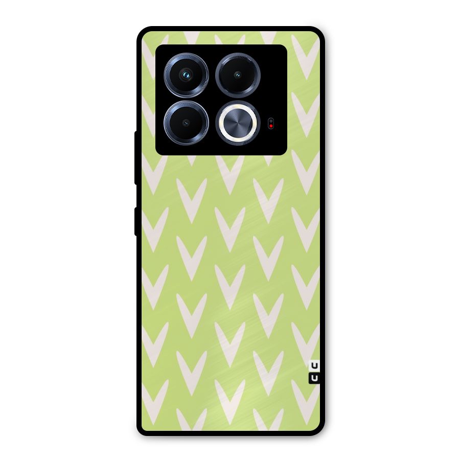 Pastel Green Grass Metal Back Case for Infinix Note 40 5G