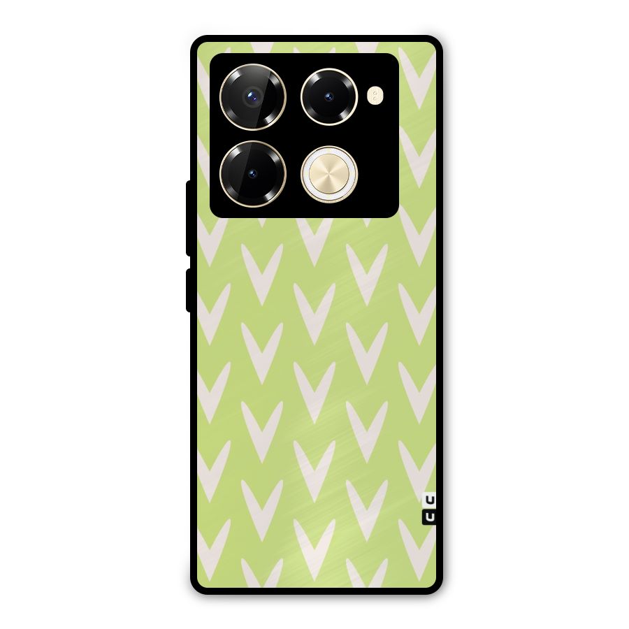 Pastel Green Grass Metal Back Case for Infinix Note 40 Pro Plus