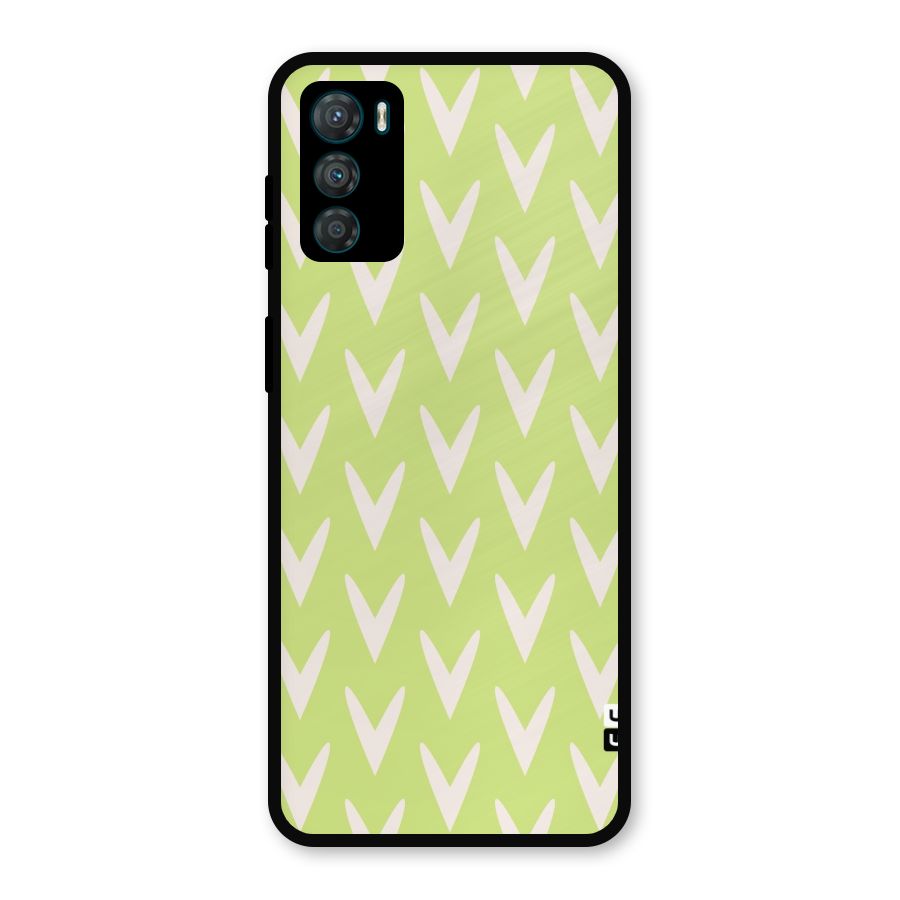Pastel Green Grass Metal Back Case for Moto G42