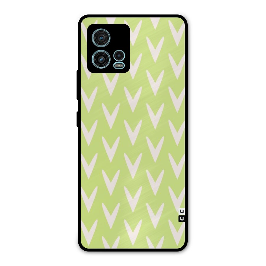 Pastel Green Grass Metal Back Case for Moto G72