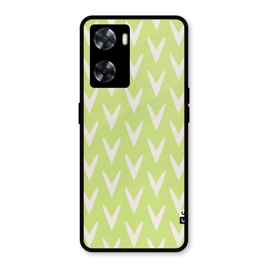 Pastel Green Grass Metal Back Case for Oppo A77