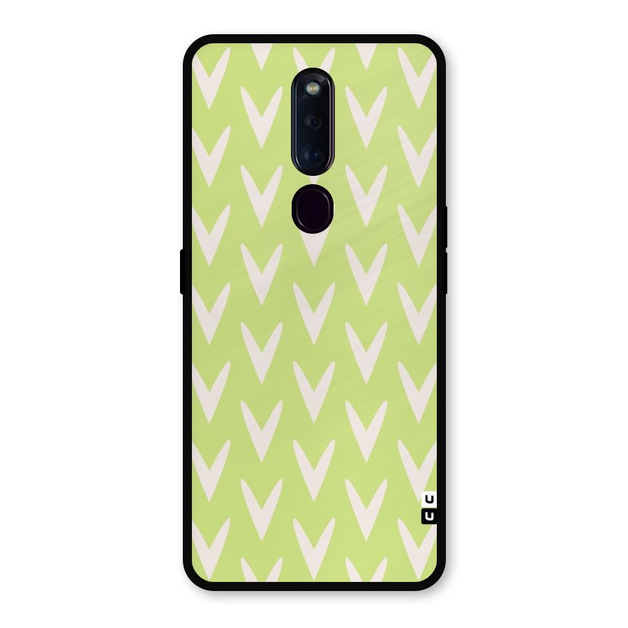 Pastel Green Grass Metal Back Case for Oppo F11 Pro