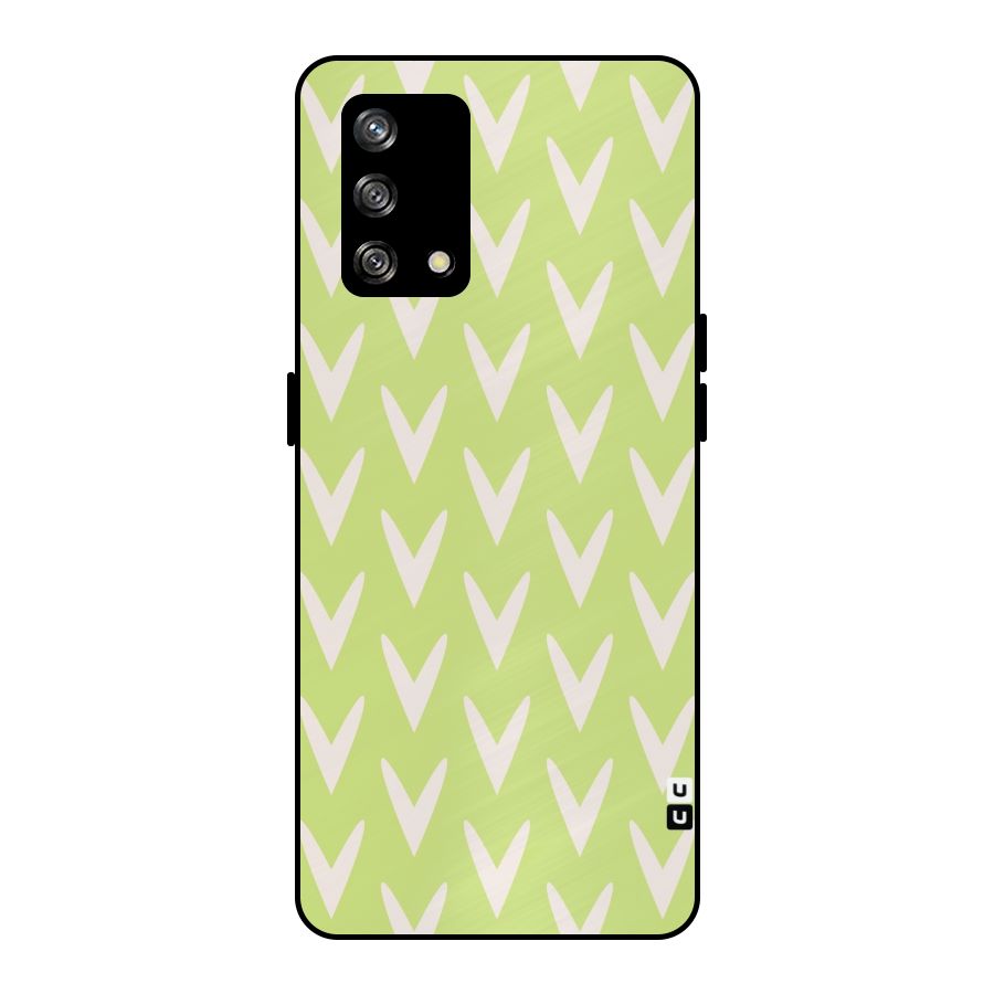 Pastel Green Grass Metal Back Case for Oppo F19