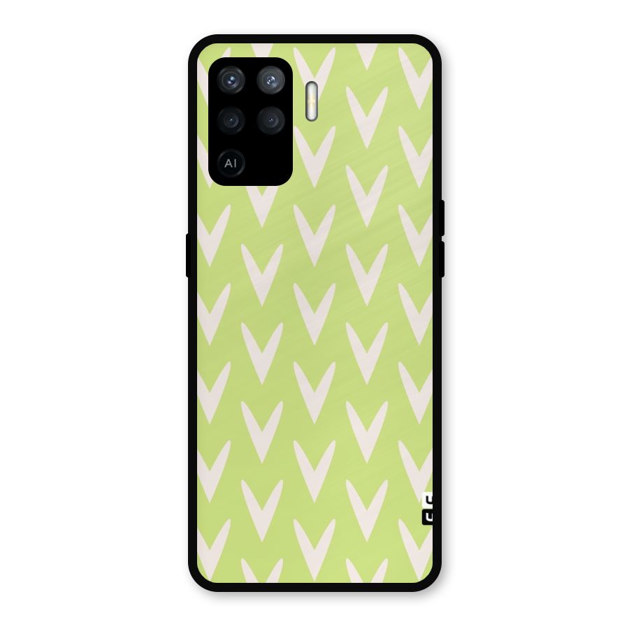 Pastel Green Grass Metal Back Case for Oppo F19 Pro