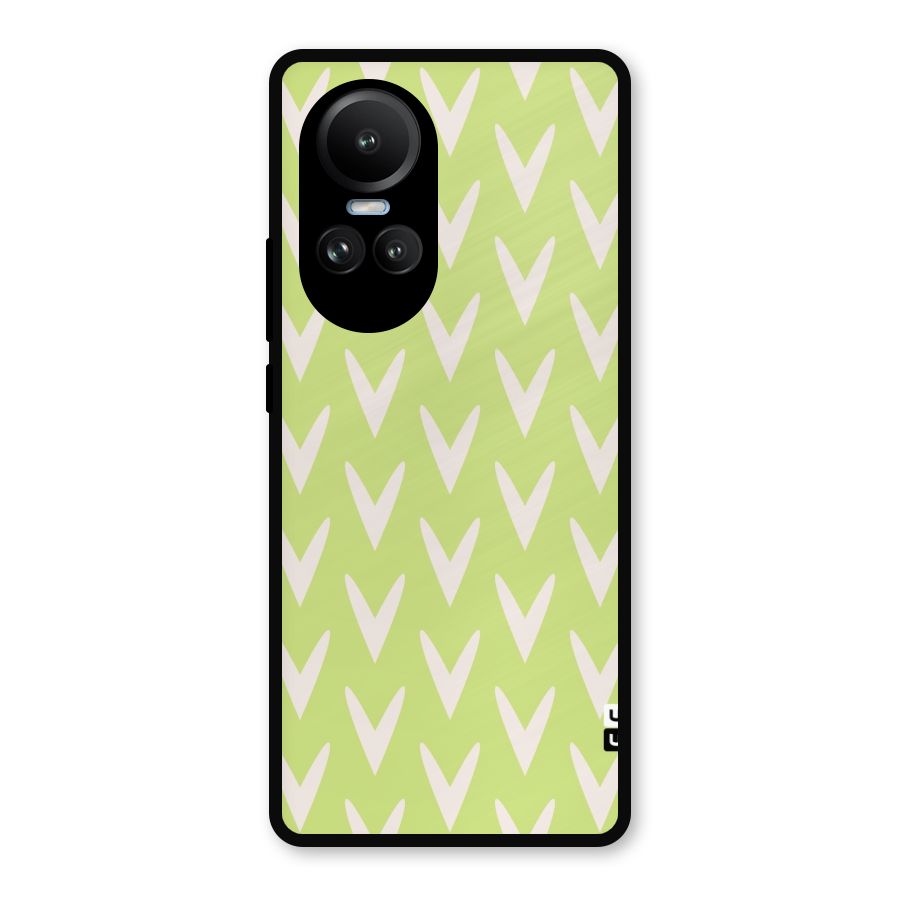 Pastel Green Grass Metal Back Case for Oppo Reno10