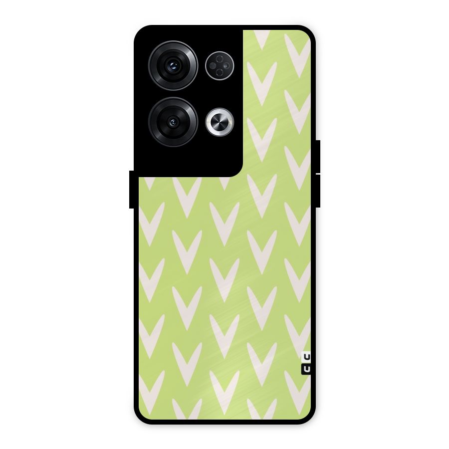 Pastel Green Grass Metal Back Case for Oppo Reno8 Pro 5G