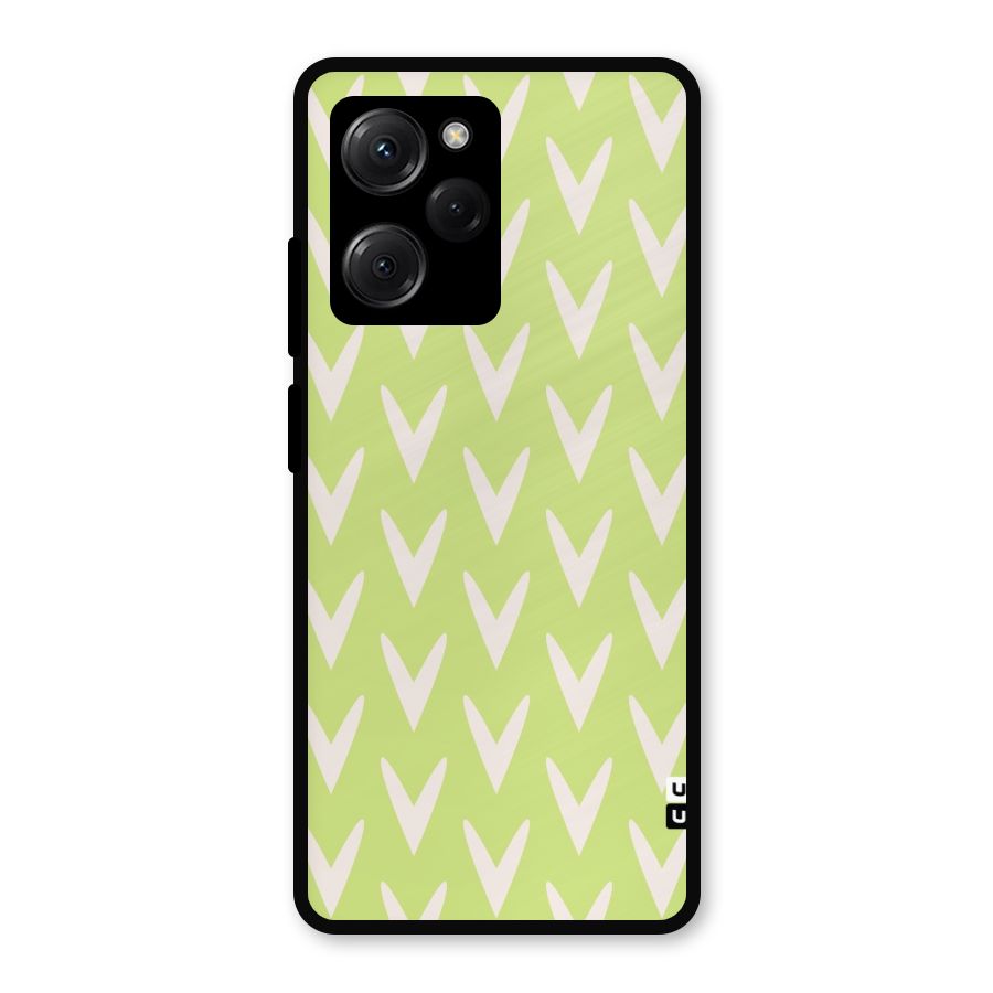 Pastel Green Grass Metal Back Case for Poco X5 Pro