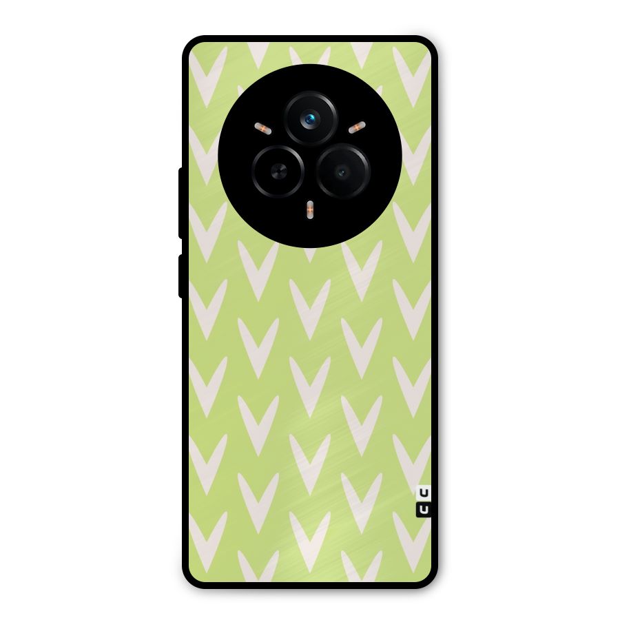 Pastel Green Grass Metal Back Case for Realme 14 Pro Plus