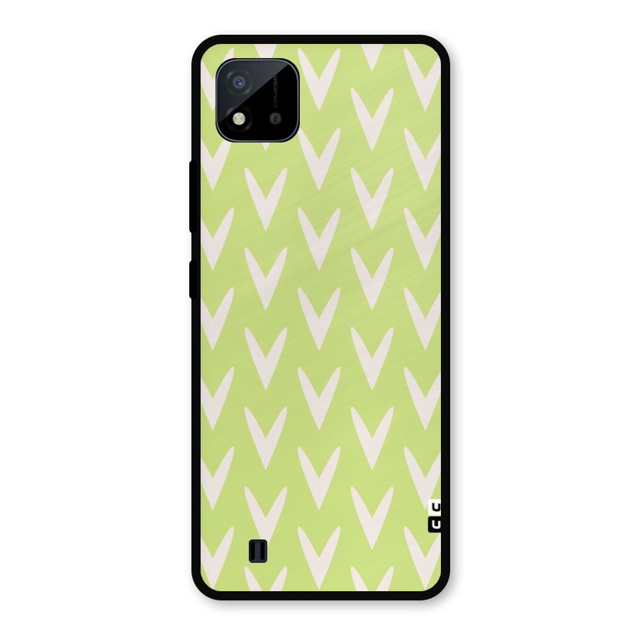 Pastel Green Grass Metal Back Case for Realme C11 2021