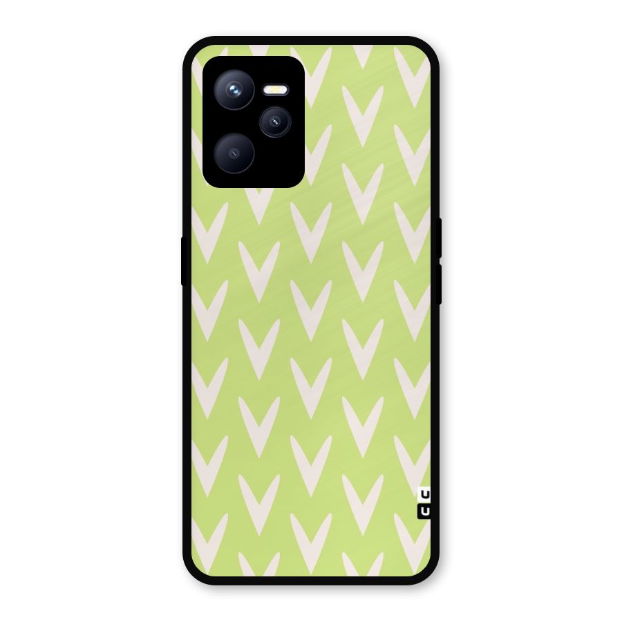 Pastel Green Grass Metal Back Case for Realme C35