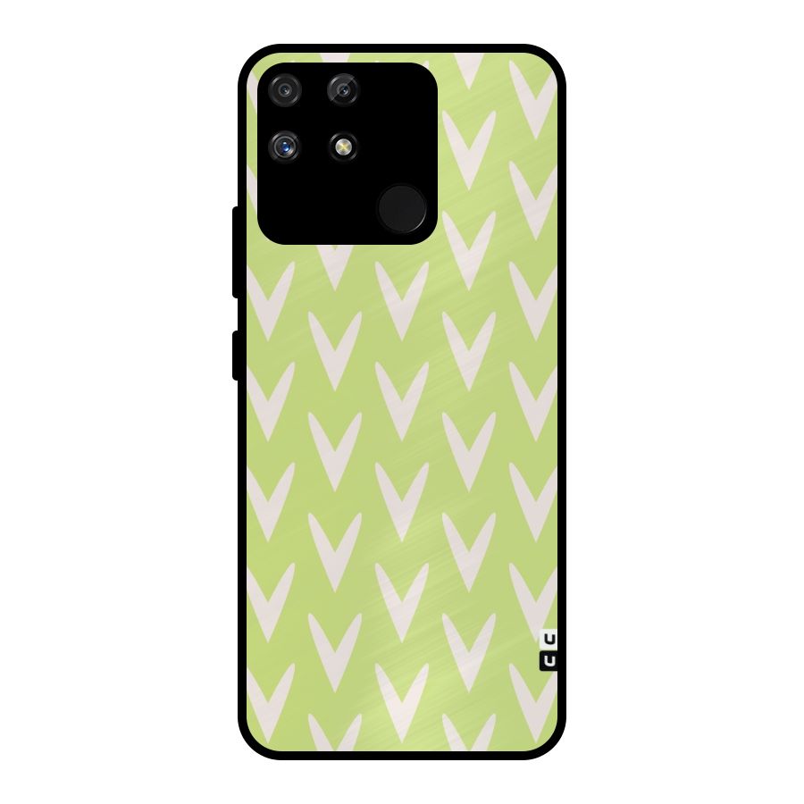 Pastel Green Grass Metal Back Case for Realme Narzo 50A