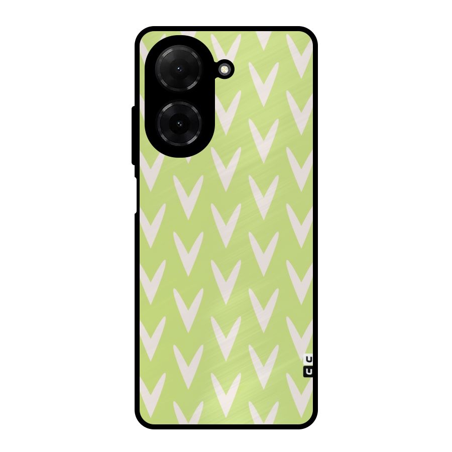 Pastel Green Grass Metal Back Case for Redmi A5 4G