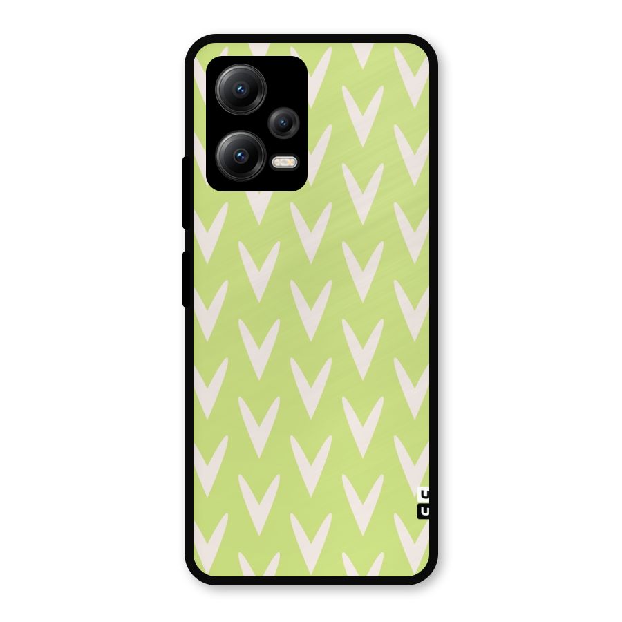 Pastel Green Grass Metal Back Case for Redmi Note 12 5G
