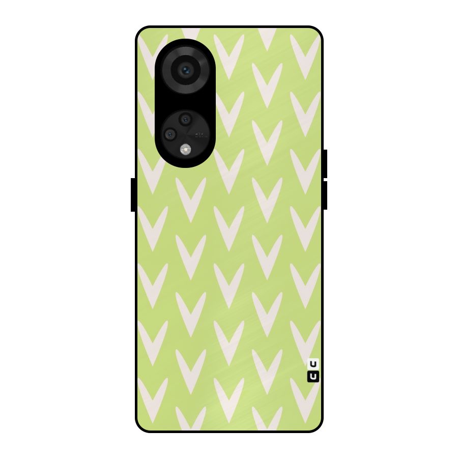 Pastel Green Grass Metal Back Case for Reno8 T 5G