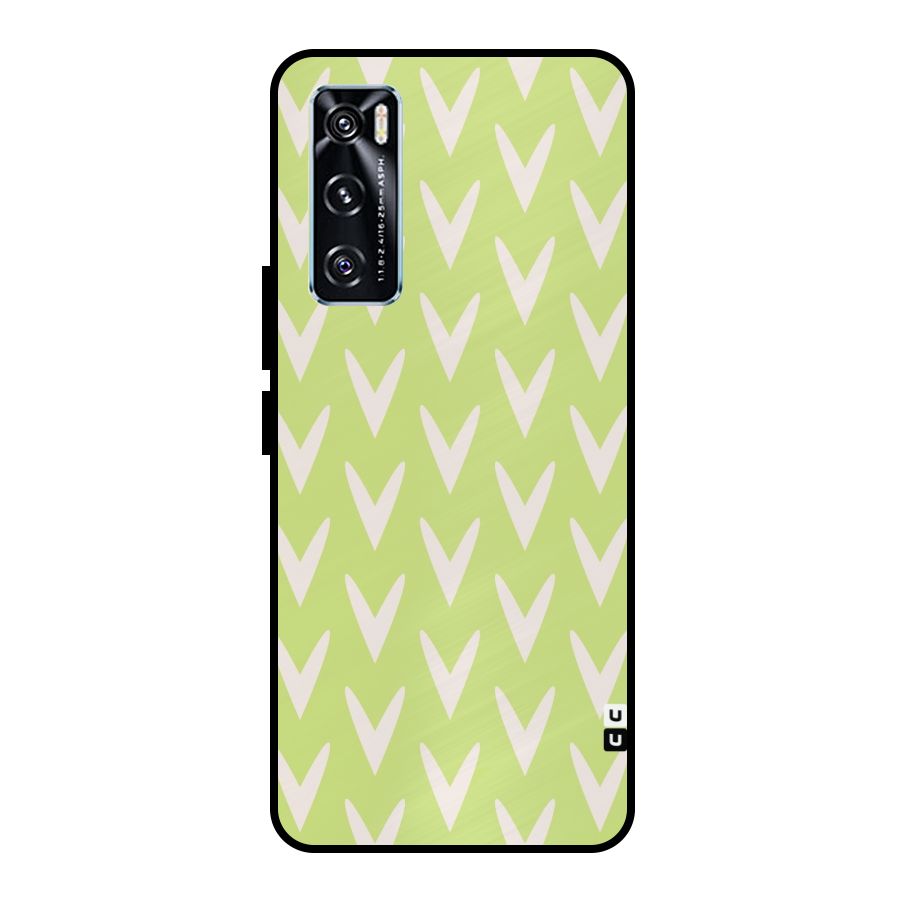 Pastel Green Grass Metal Back Case for Vivo V20 SE
