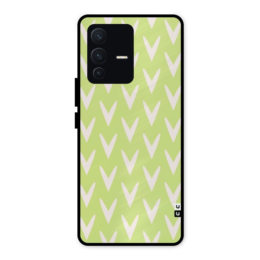 Pastel Green Grass Metal Back Case for Vivo V23 5G
