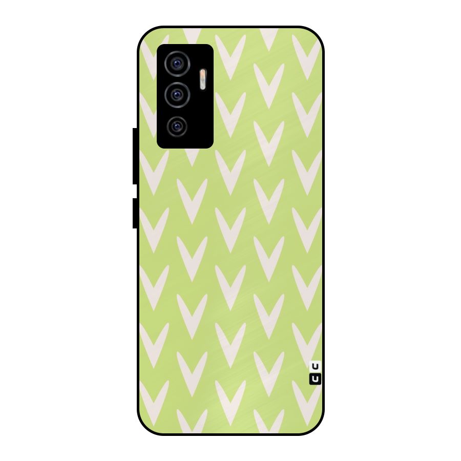 Pastel Green Grass Metal Back Case for Vivo V23e