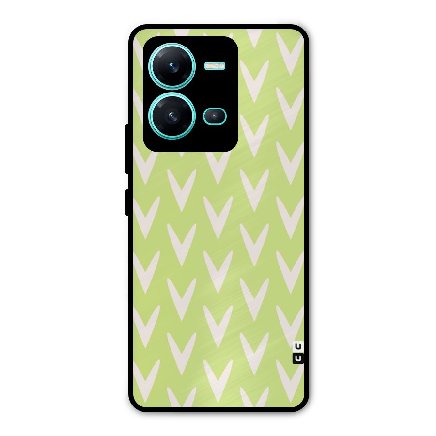 Pastel Green Grass Metal Back Case for Vivo V25