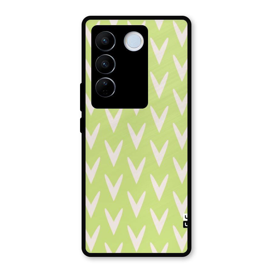 Pastel Green Grass Metal Back Case for Vivo V27