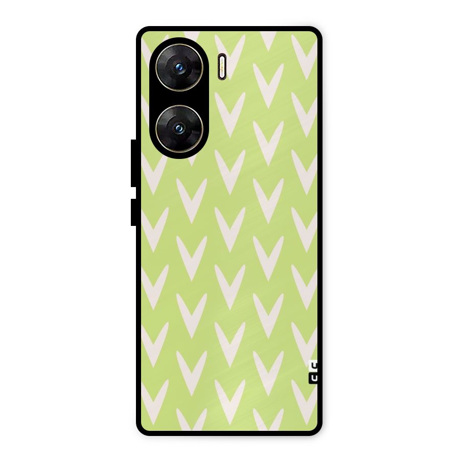 Pastel Green Grass Metal Back Case for Vivo V29e
