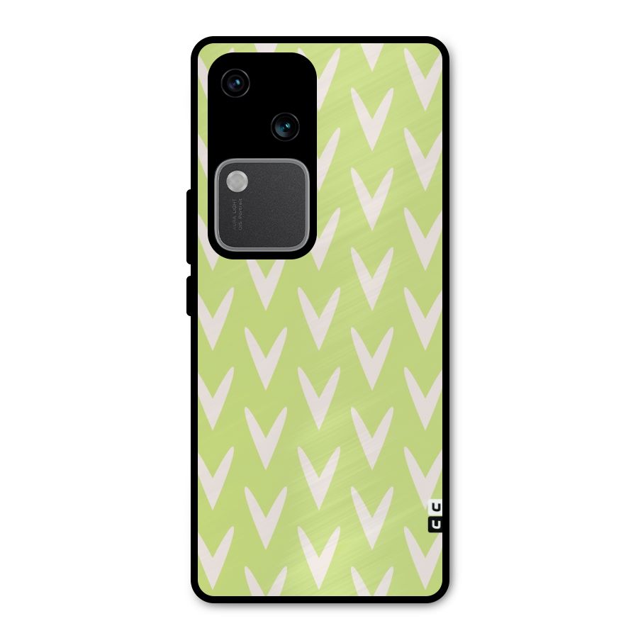 Pastel Green Grass Metal Back Case for Vivo V30