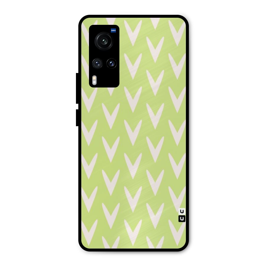 Pastel Green Grass Metal Back Case for Vivo X60