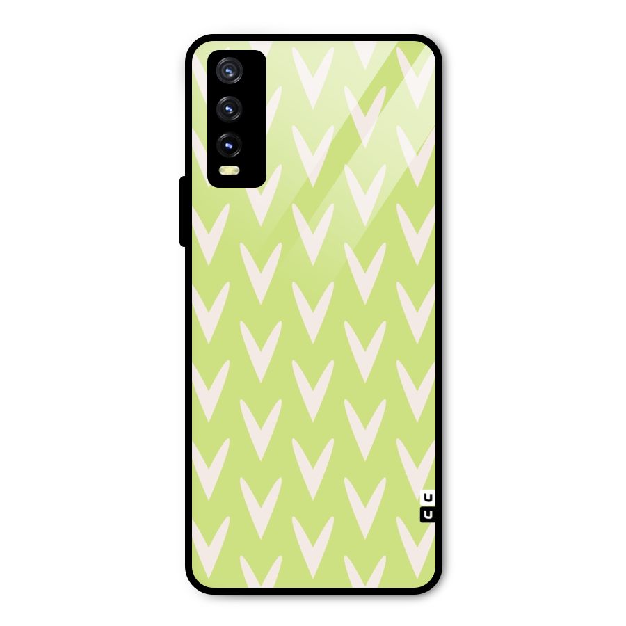 Pastel Green Grass Metal Back Case for Vivo Y20g