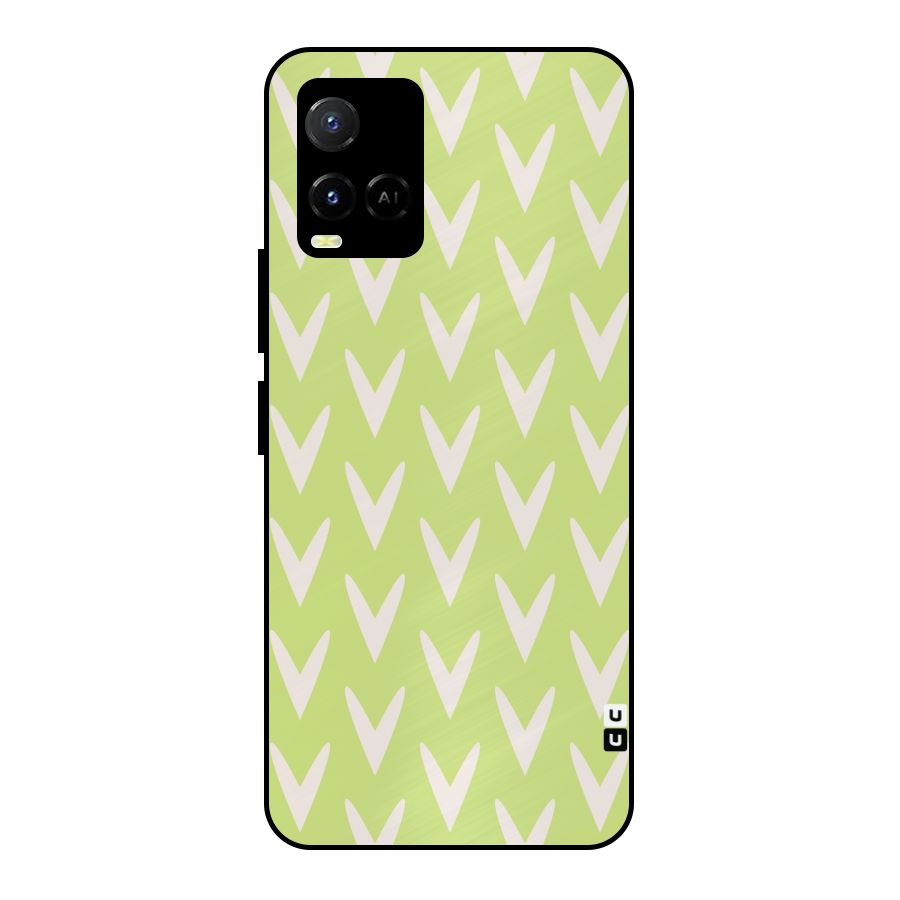 Pastel Green Grass Metal Back Case for Vivo Y21T