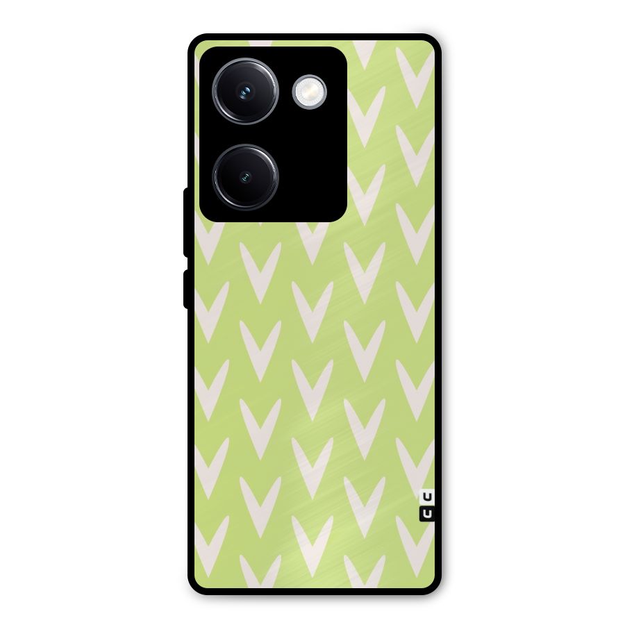 Pastel Green Grass Metal Back Case for Vivo Y300 Plus
