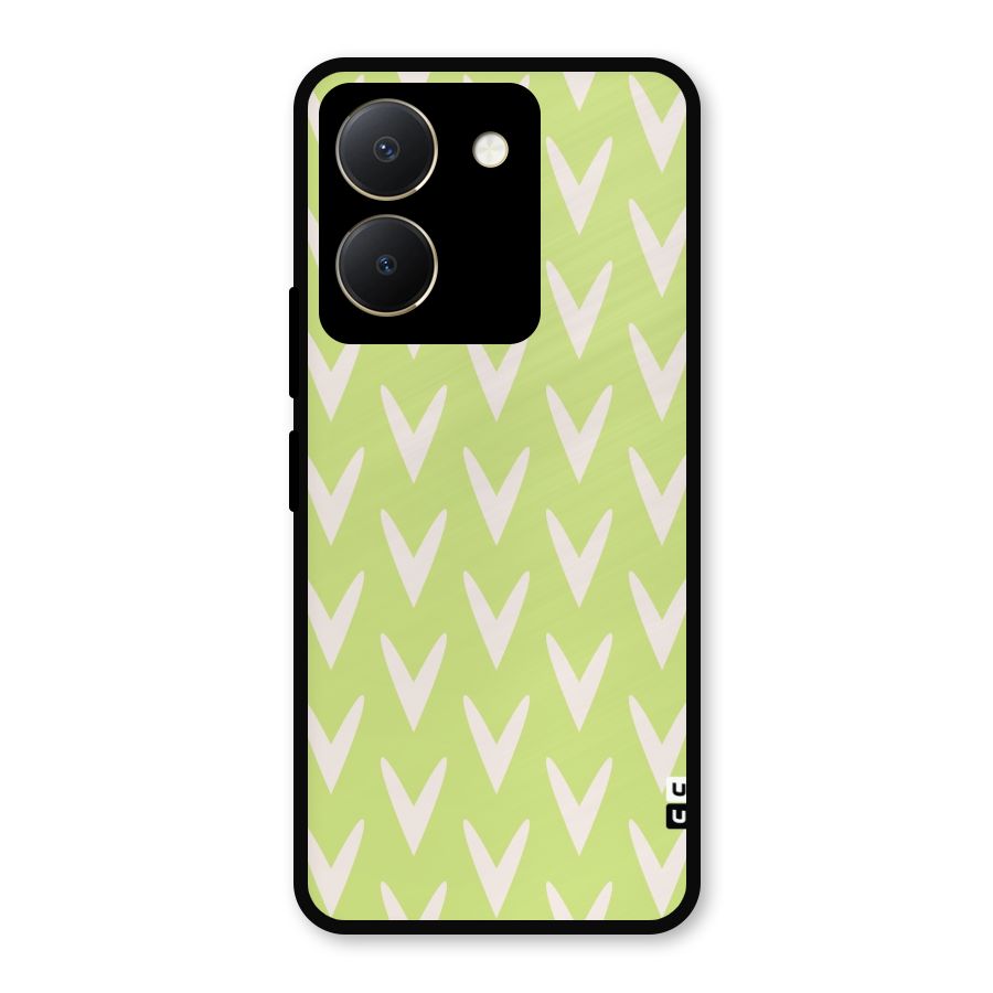 Pastel Green Grass Metal Back Case for Vivo Y36