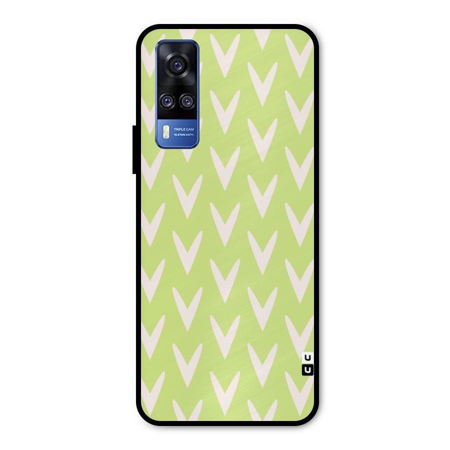 Pastel Green Grass Metal Back Case for Vivo Y51A