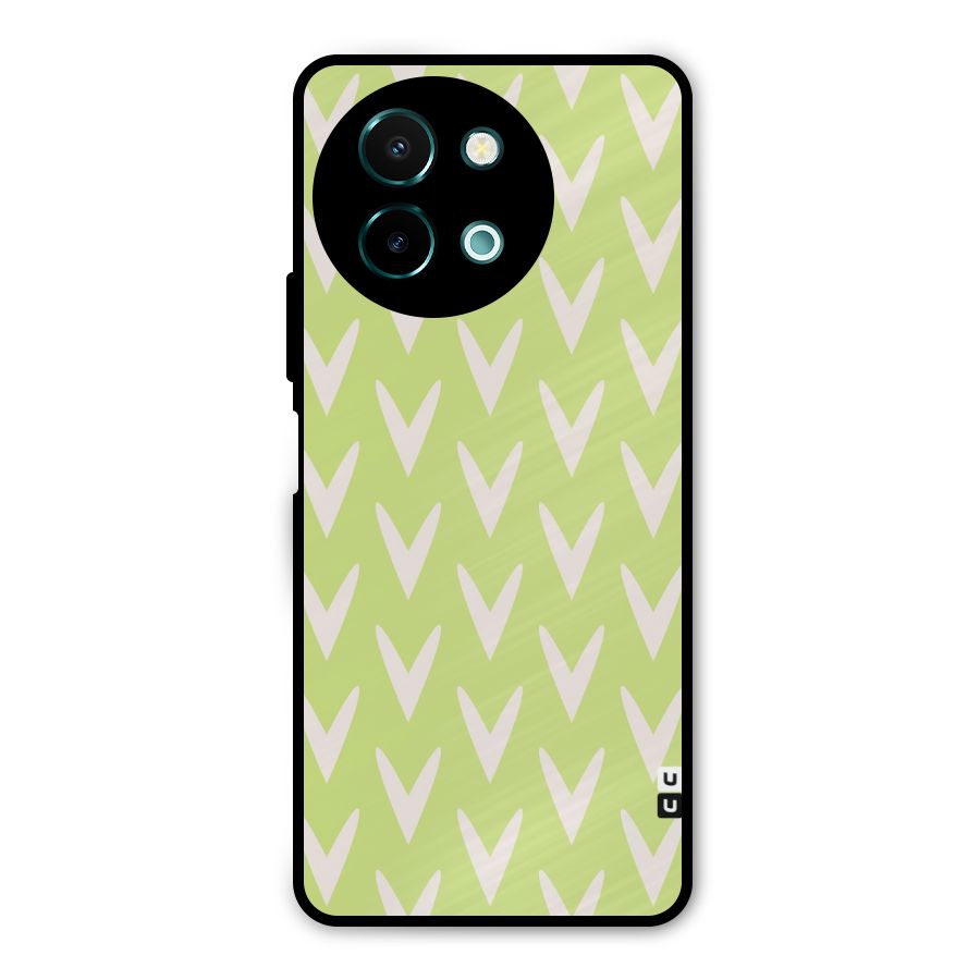 Pastel Green Grass Metal Back Case for Vivo Y58