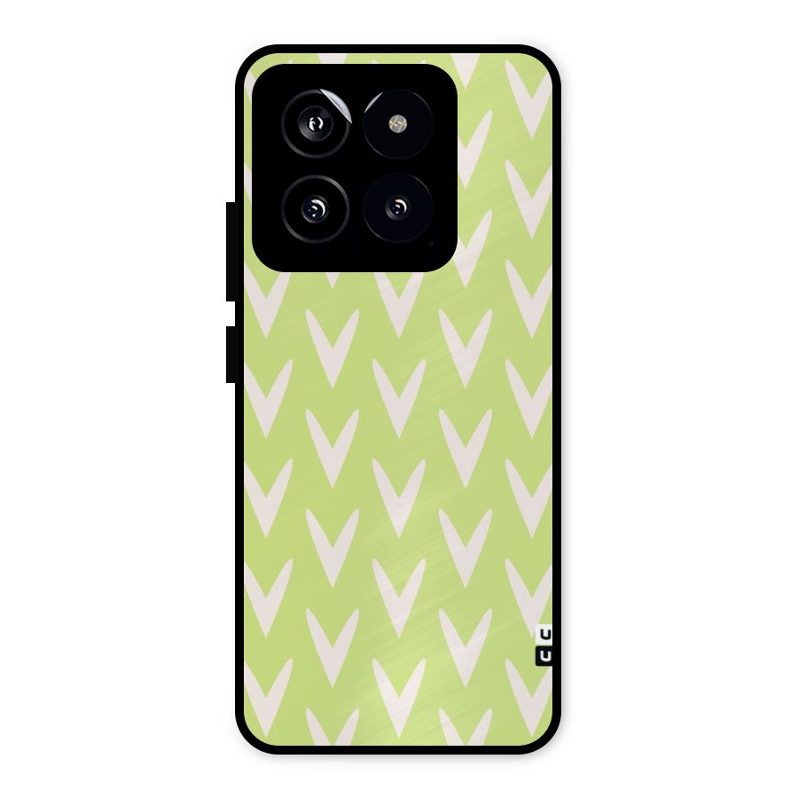 Pastel Green Grass Metal Back Case for Xiaomi 14