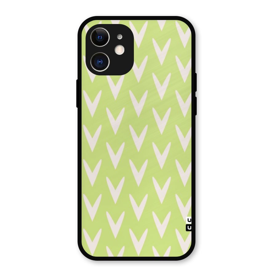 Pastel Green Grass Metal Back Case for iPhone 12