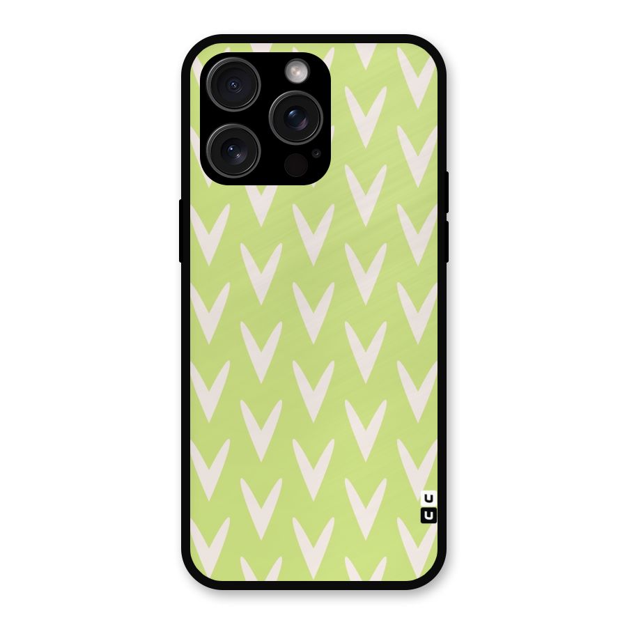 Pastel Green Grass Metal Back Case for iPhone 15 Pro Max