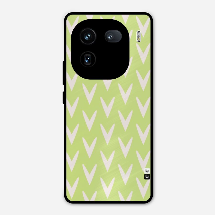 Pastel Green Grass Metal Back Case for iQOO 12