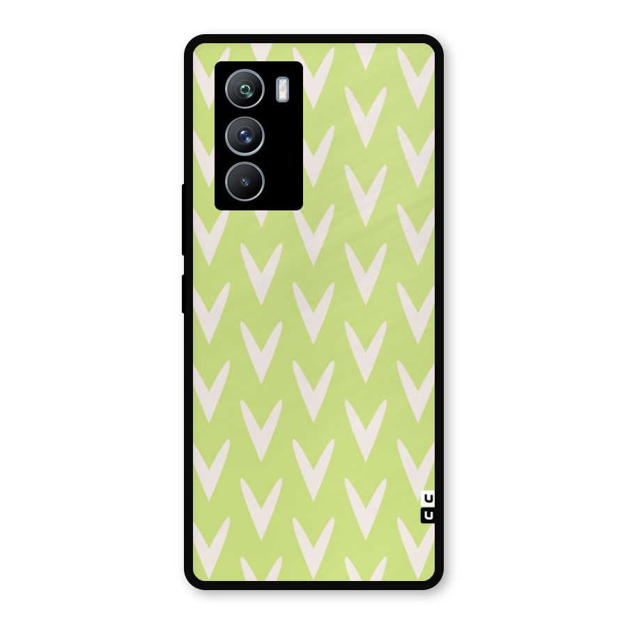 Pastel Green Grass Metal Back Case for iQOO 9 SE