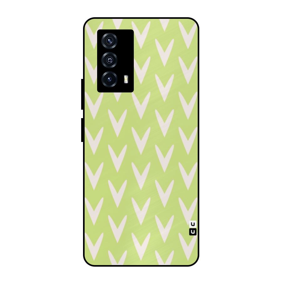 Pastel Green Grass Metal Back Case for iQOO Z5