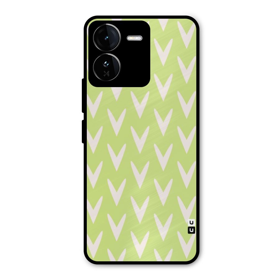Pastel Green Grass Metal Back Case for iQOO Z9