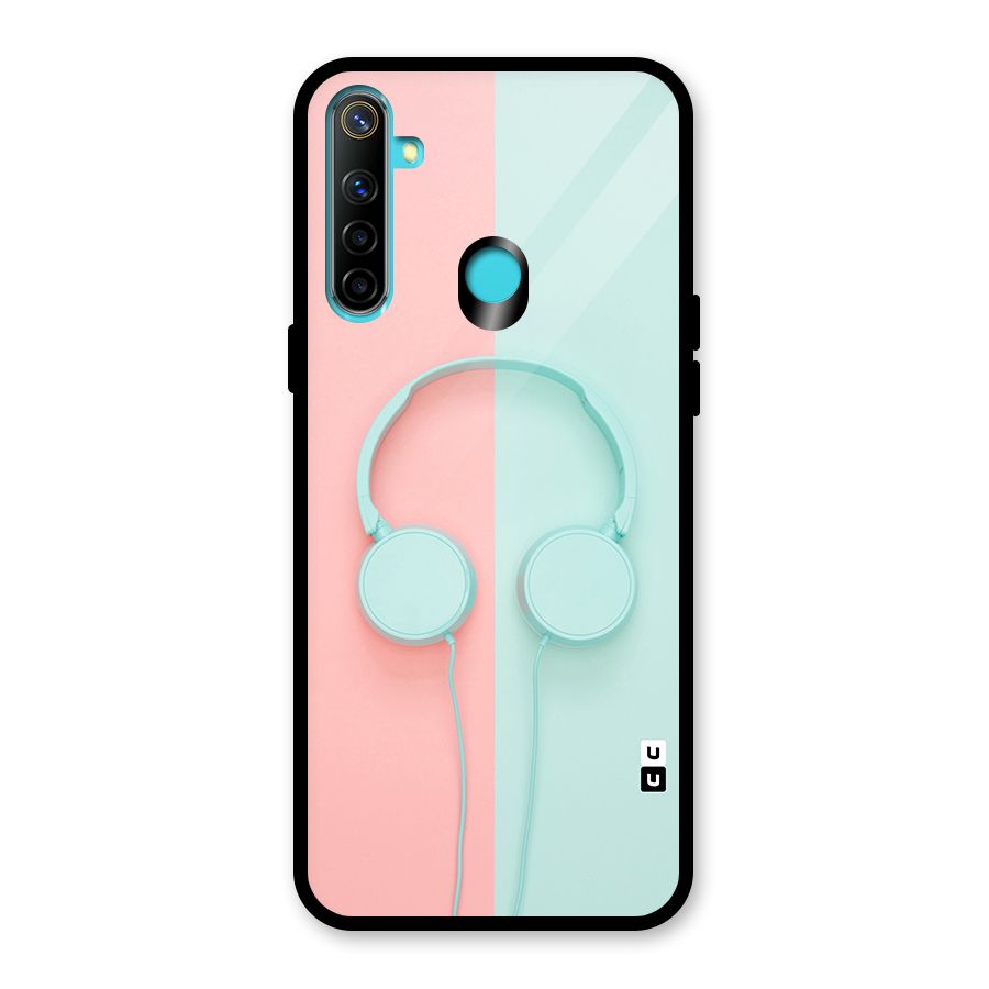 Pastel Headphones Glass Back Case for Realme Narzo 10