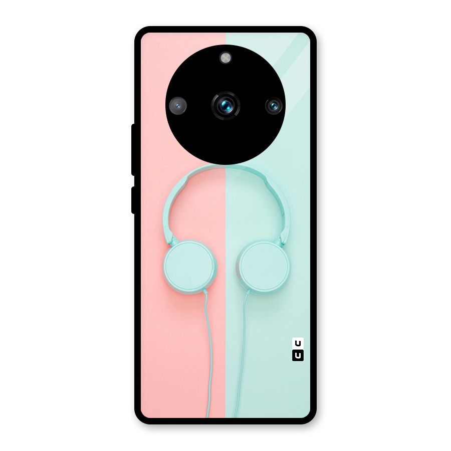 Pastel Headphones Glass Back Case for Realme Narzo 60 Pro
