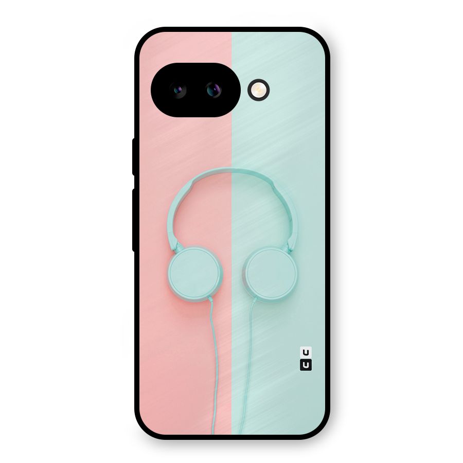 Pastel Headphones Metal Back Case for Google Pixel 9a